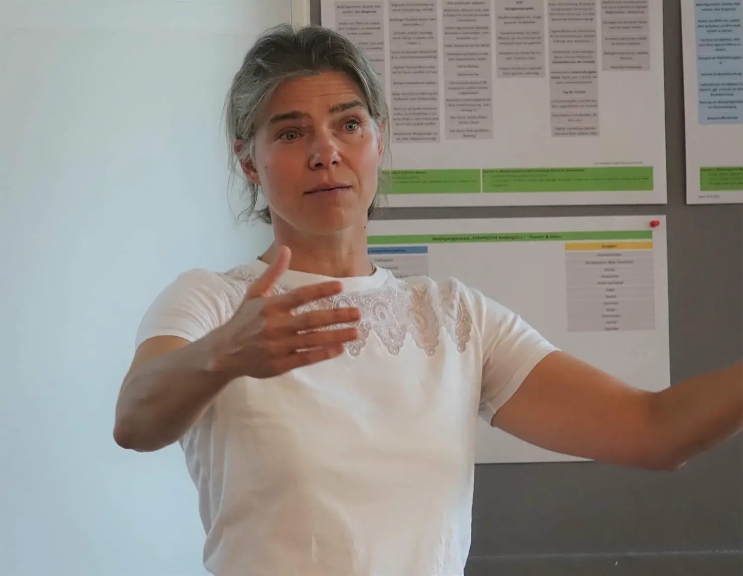 Romy Ganer lädt ein, beim Verein Perspektive in Boxberg mitzumachen