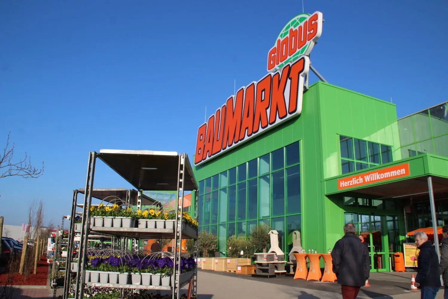 Der neue separate Eingangsbereich ist das Herzstück des Umbaus im Globus Baumarkt.