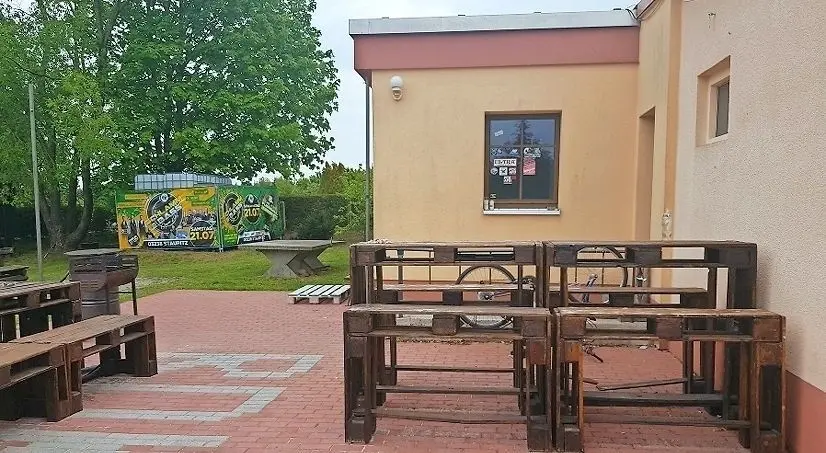 Der Jugendclub in Staupitz außerhalb der Öffnungszeit.