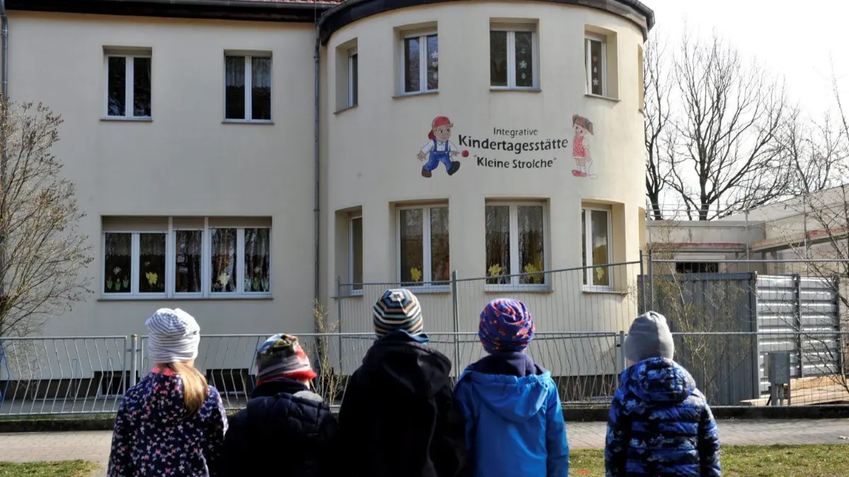 Kita Rietschen.Foto:Joachim Rehle
Das Essen für die "Kleinen Strolche" wird am Juli etwas teuerer.
