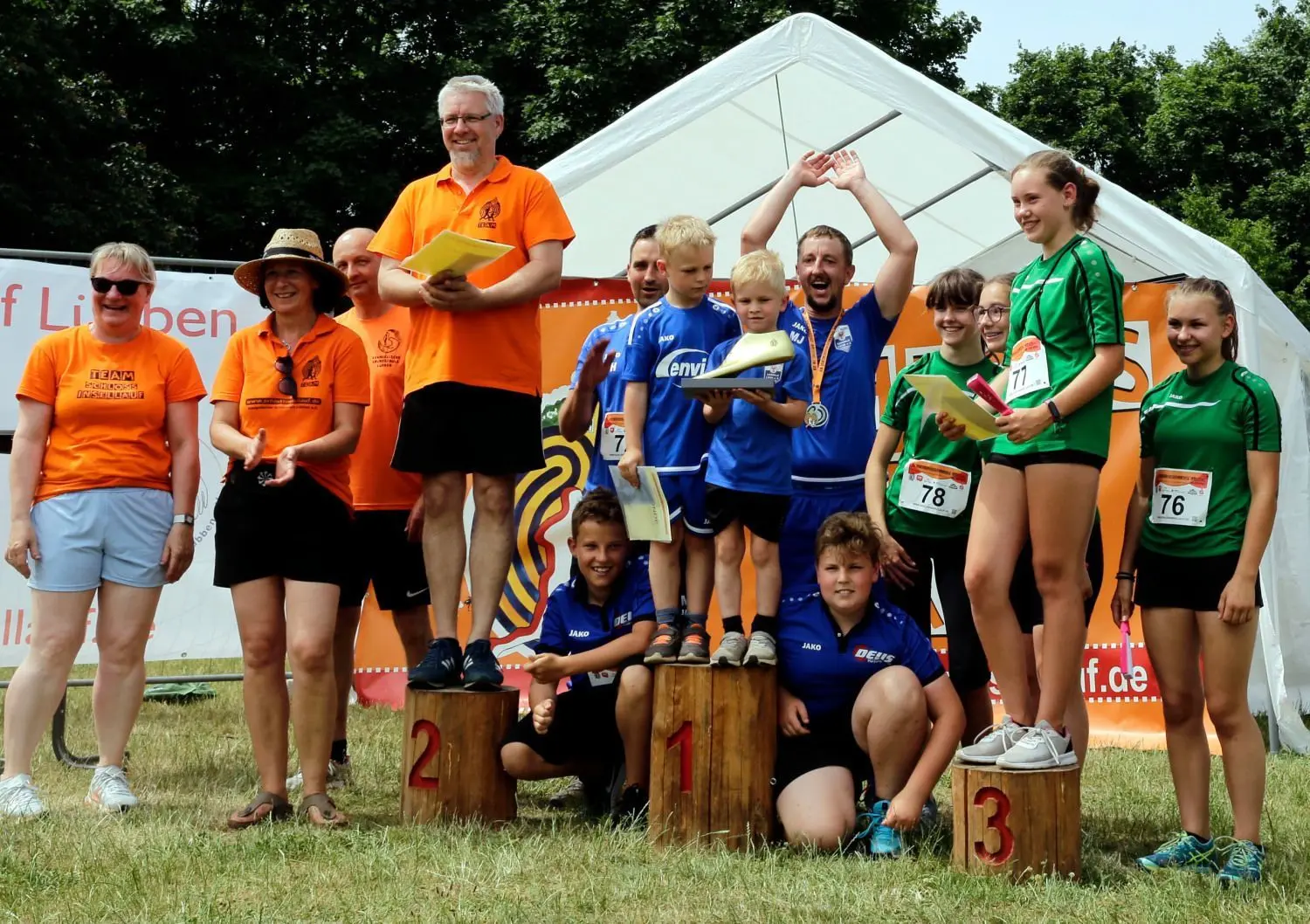 Den Pokal des Lübbener Bürgermeisters nahm der SV Blau-Weiß Lublolz mit nach Hause. Mit 26 Teilnehmern war es der teilnehmerstärkste Verein, gefolgt vom Schulverein der Evangelischen Grundschule (24) und den Kanuten der SG Einheit Spremberg (6).