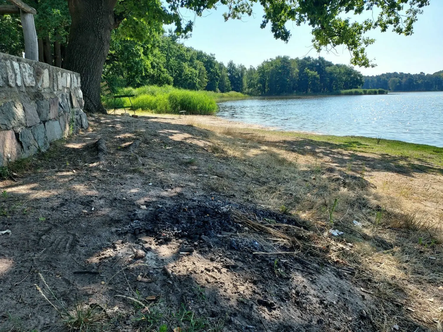 Baden in Dahme/Mark Badesee Körbaer Teich Auf einer Seite Top auf der
