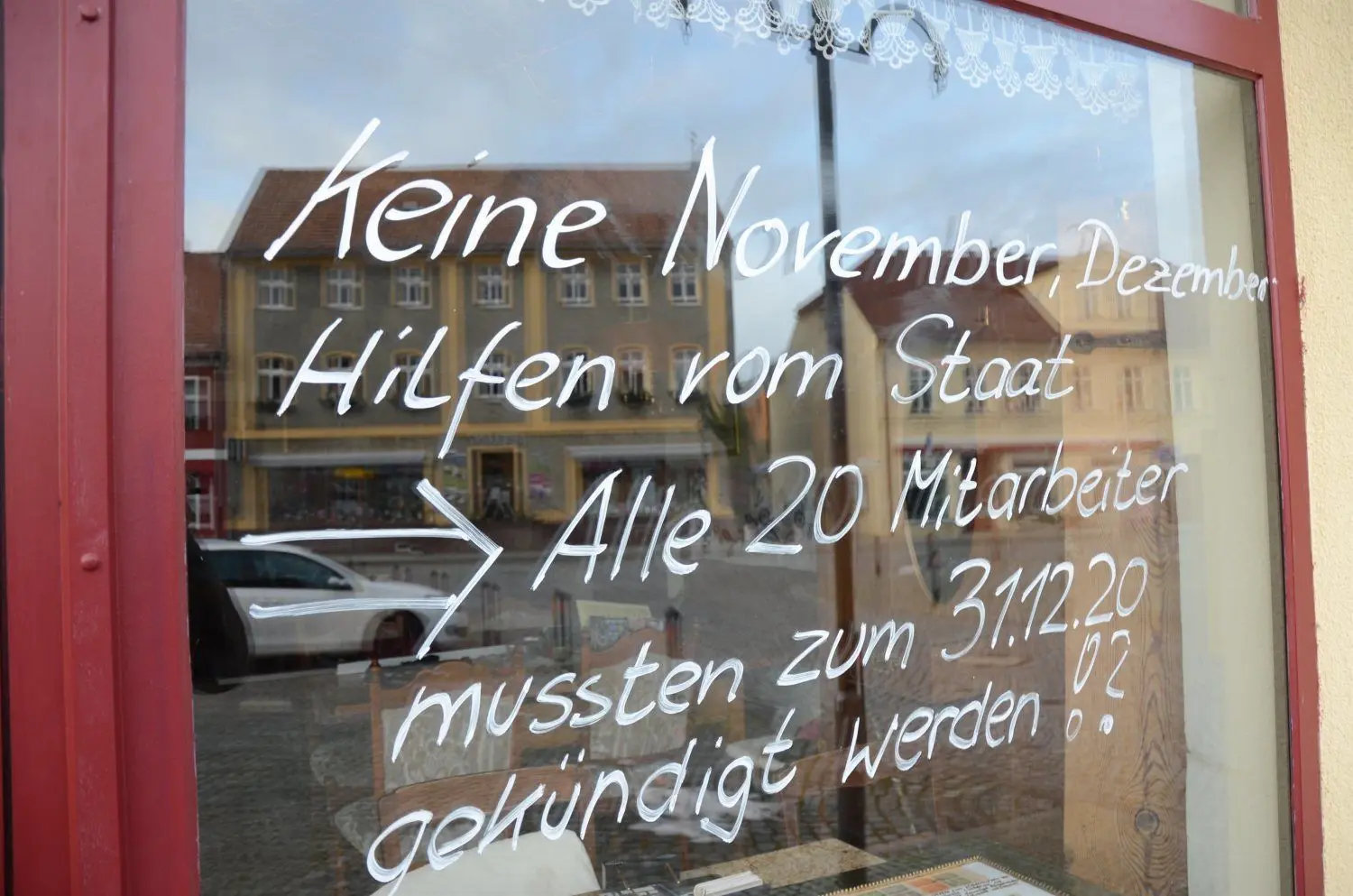 Der Inhaber des Café Zeitlos hat die Kündigungen seiner Mitarbeiter bewusst öffentlich gemacht.