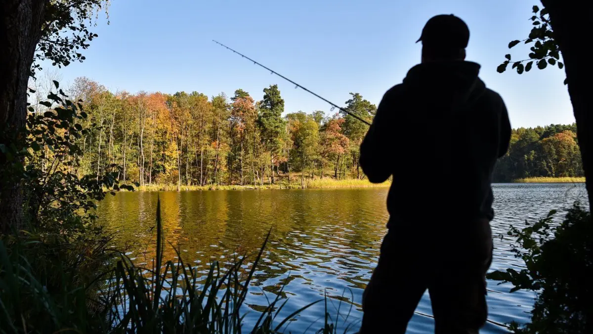 Immer mehr Brandenburger entdecken das Angeln für sich
Ein Angler versucht mit einer Spinnangel am 17.10.2017 am Trepliner See nahe Treplin (Brandenburg) einen Hecht oder Barsch zu fangen. Foto: Patrick Pleul/dpa-Zentralbild/ZB +++(c) ZB-FUNKREGIO OST - Honorarfrei nur für Bezieher des ZB-Regiodienstes+++ +++ dpa-Bildfunk +++