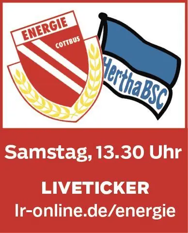 Energie Cottbus empfängt am Samstag Hertha BSC II.