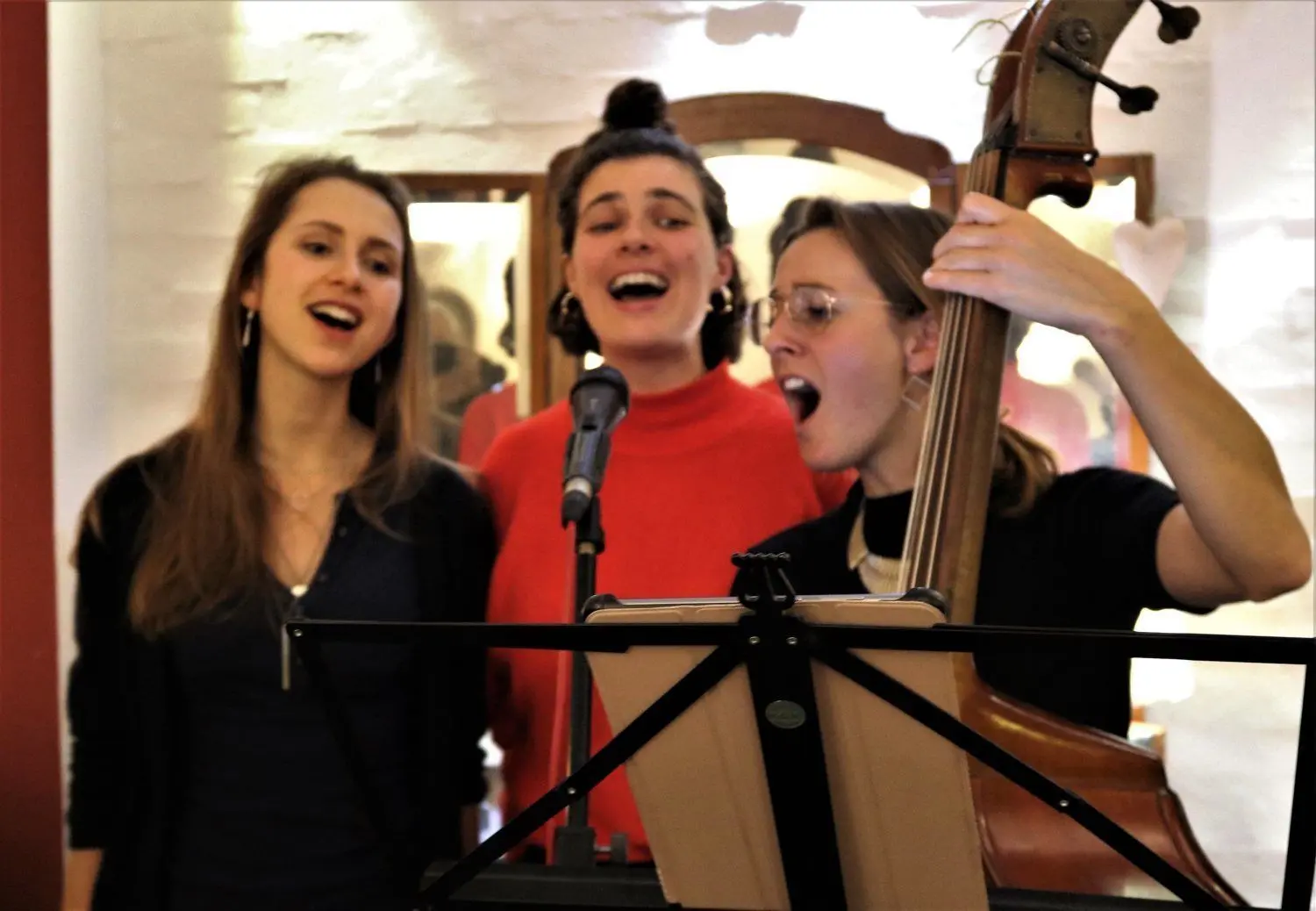 Ihren Sieg von vor zwei Jahren wiederholte Nathalie Hoyer aus Nierstein mit eigenen Songs und sowie einfühlsamer eigener Begleitung am Kontrabass.
