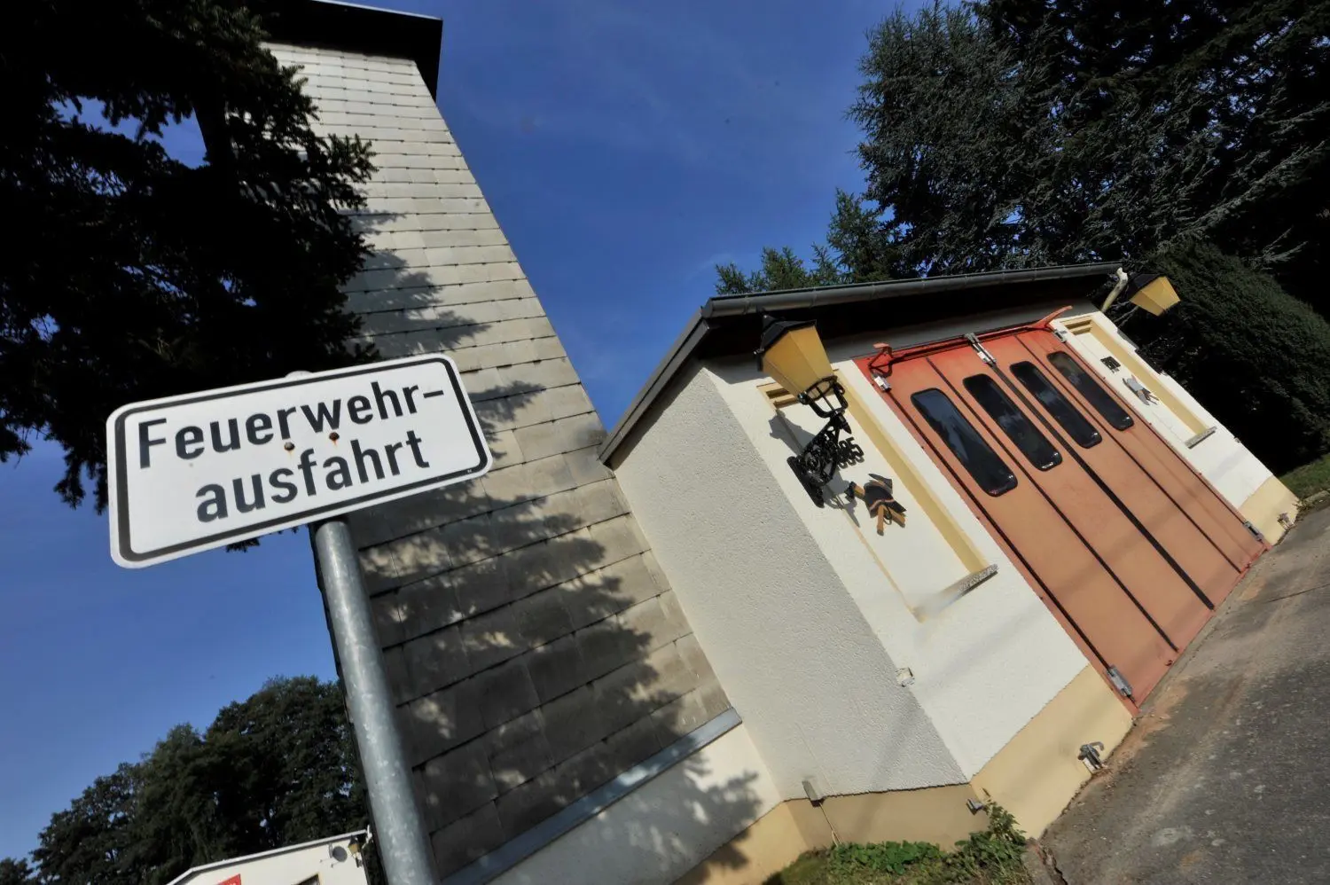 Die Feuerwehr in Krauschwitz-West.