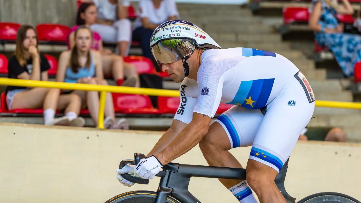 Maximilian Levy aus Cottbus durfte endlich wieder ein Rennen vor Zuschauern fahren. Er siegte beim 30. Großen Preis von Deutschland.