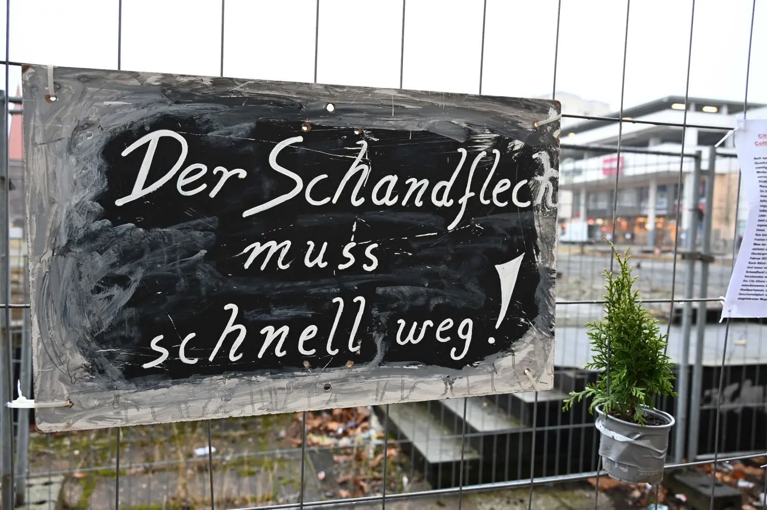 Die Cottbuser fordern endlich eine Lösung für die Stadtpromenade.