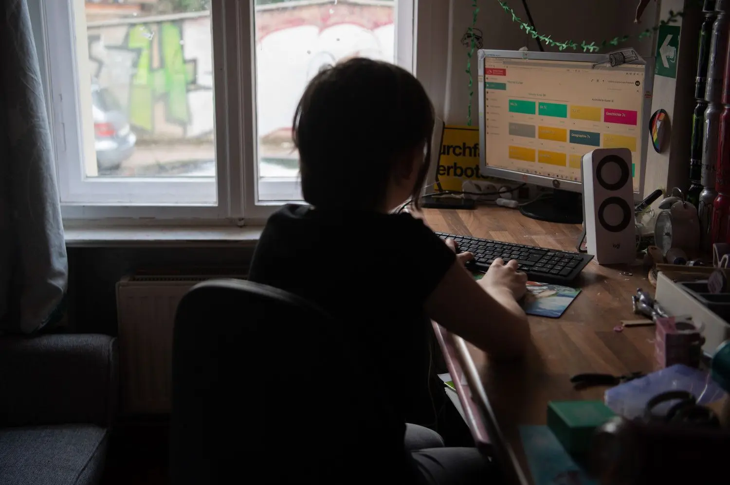 So sah auch für viele Gubener Schüler der Alltag im Lockdown aus: Das Homeschooling dominierte, gemeinsame Treffen waren lange Zeit tabu.