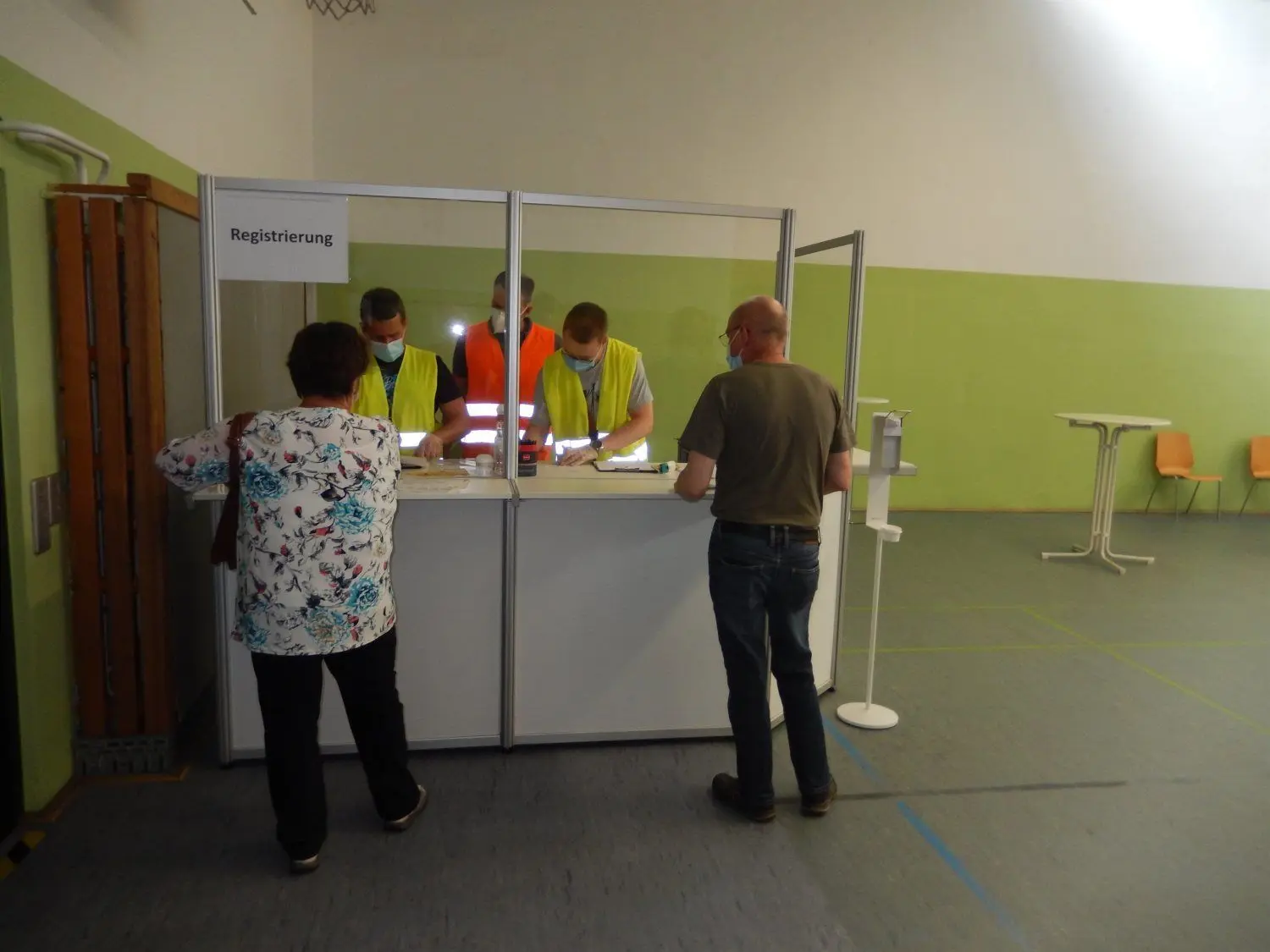 Bei der Registrierung.