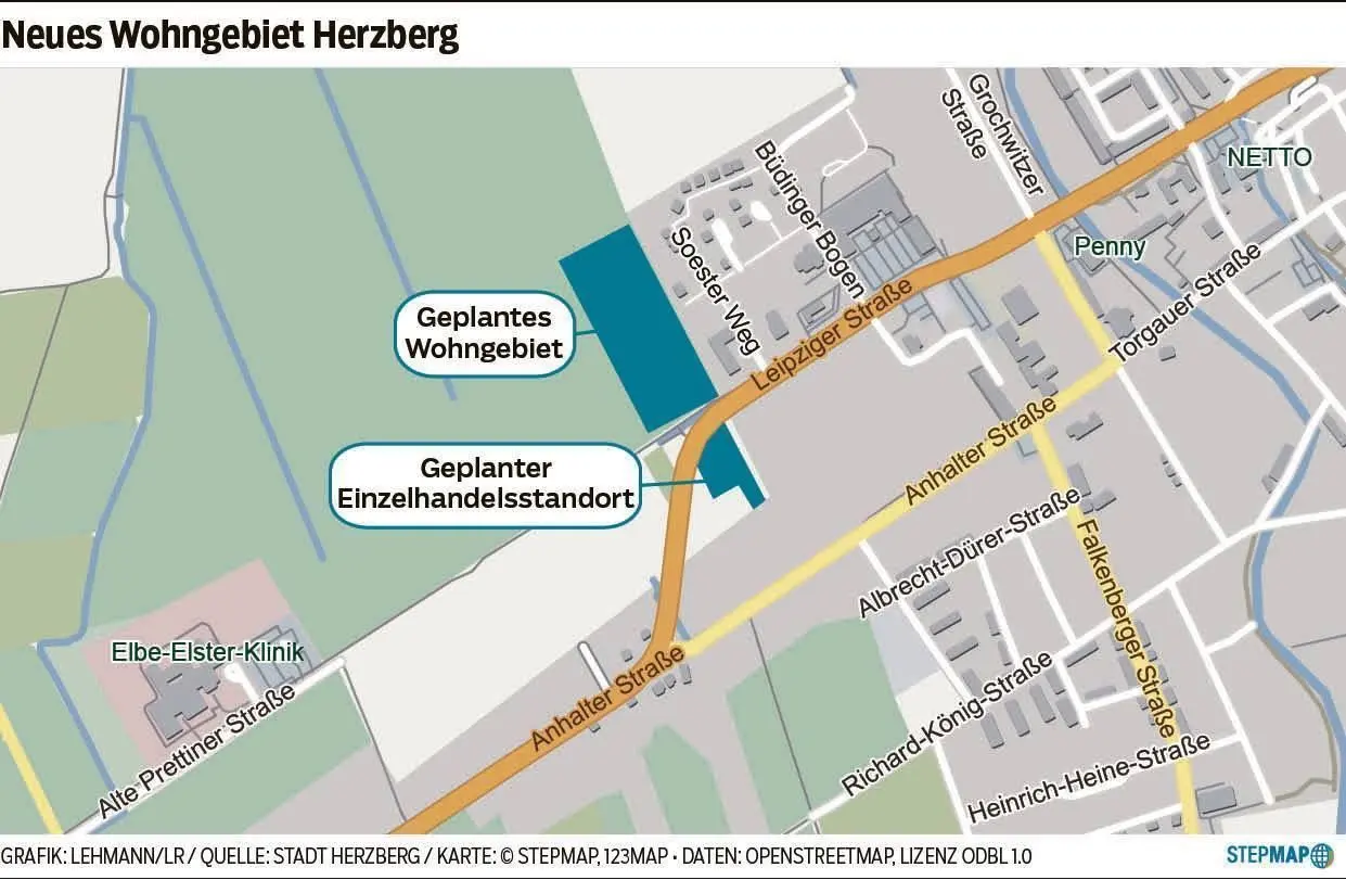 Hier soll ein neues Wohngebiet in Herzberg entstehen. Das Vorhaben steht aber noch völlig am Anfang.