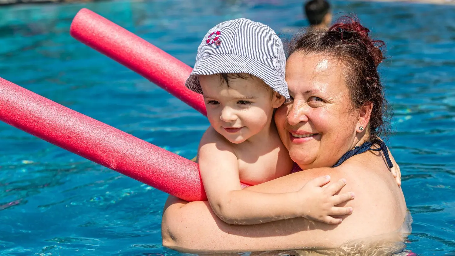 Anke Zunke (44) besuchte mit Sohn Toni und zwei weiteren Kindern die Lagune.
