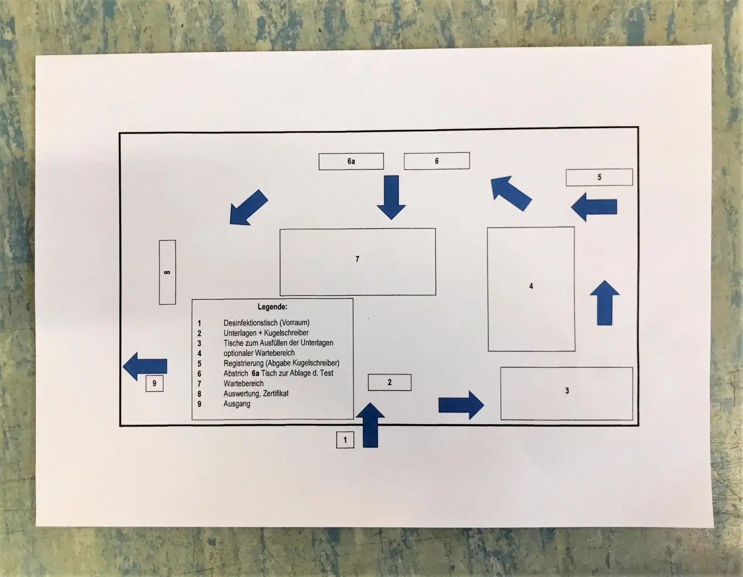 Nach dieser Skizze wird das Spremberger Testzentrum angelegt.