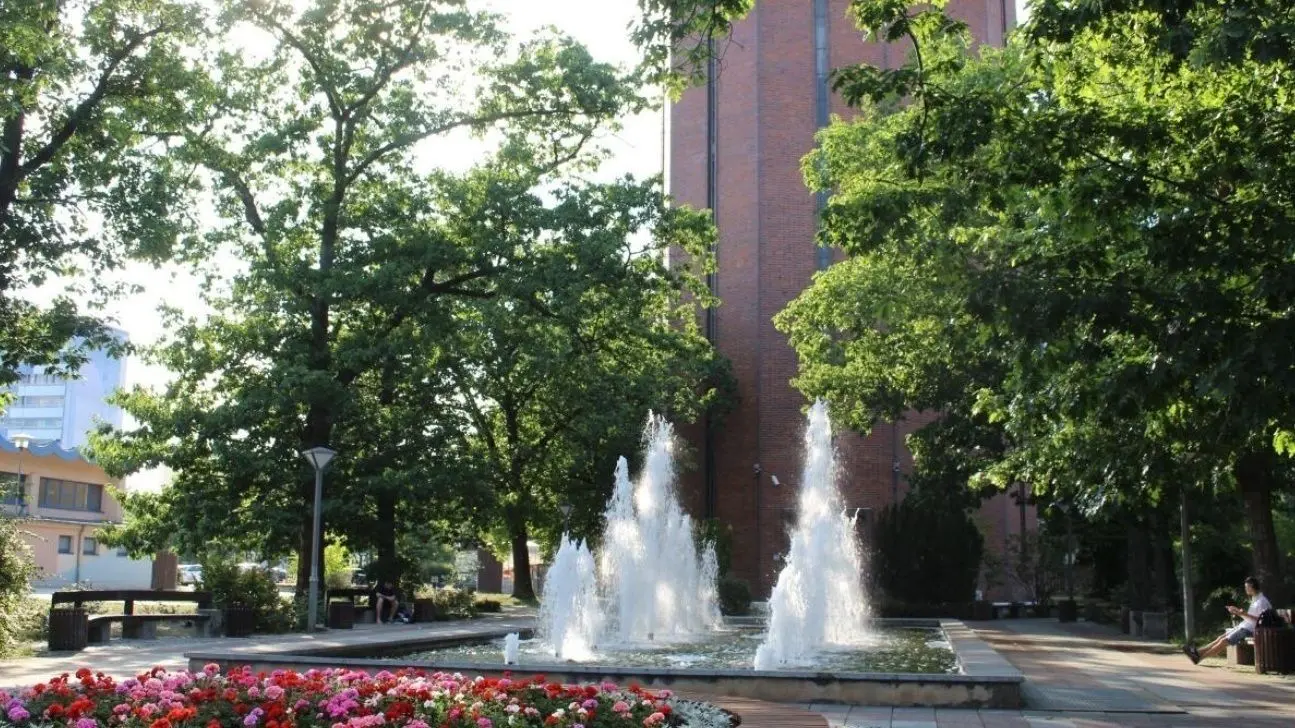 So sah der Springbrunnen am Wasserturm in Weißwasser noch vor zwei Jahren aus.
