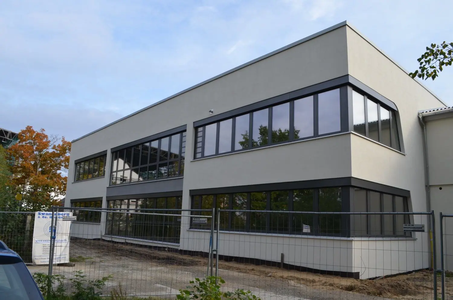 Der neue Anbau an Hoyerswerdas Oberschule im WK I.