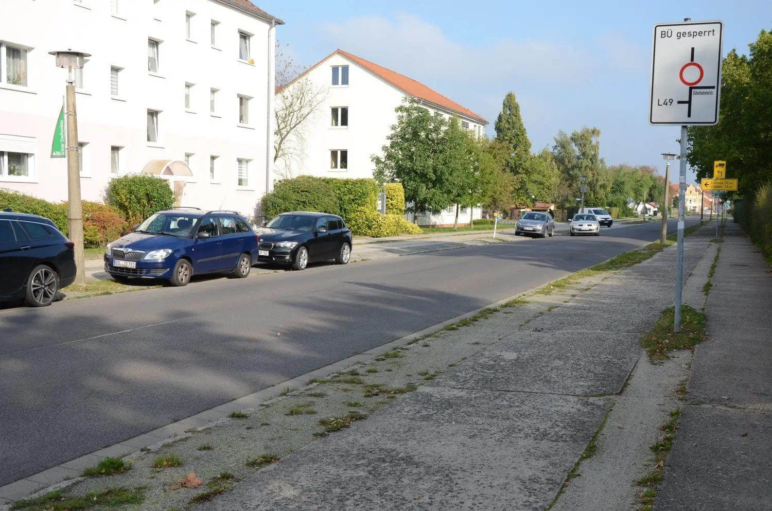 Ein weiteres Vorhaben 2022 in Lübbenau: Die Straße des Friedens in der Neustadt wird im Abschnitt zwischen dem Roter Platz und den Bahngleisen ausgebaut.