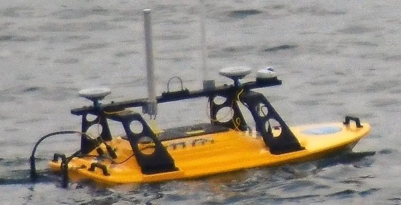 Mit dem Z-Boat aus US-amerikanischer Herkunft wird derzeit der Altdöberner See ausgelotet.⇥