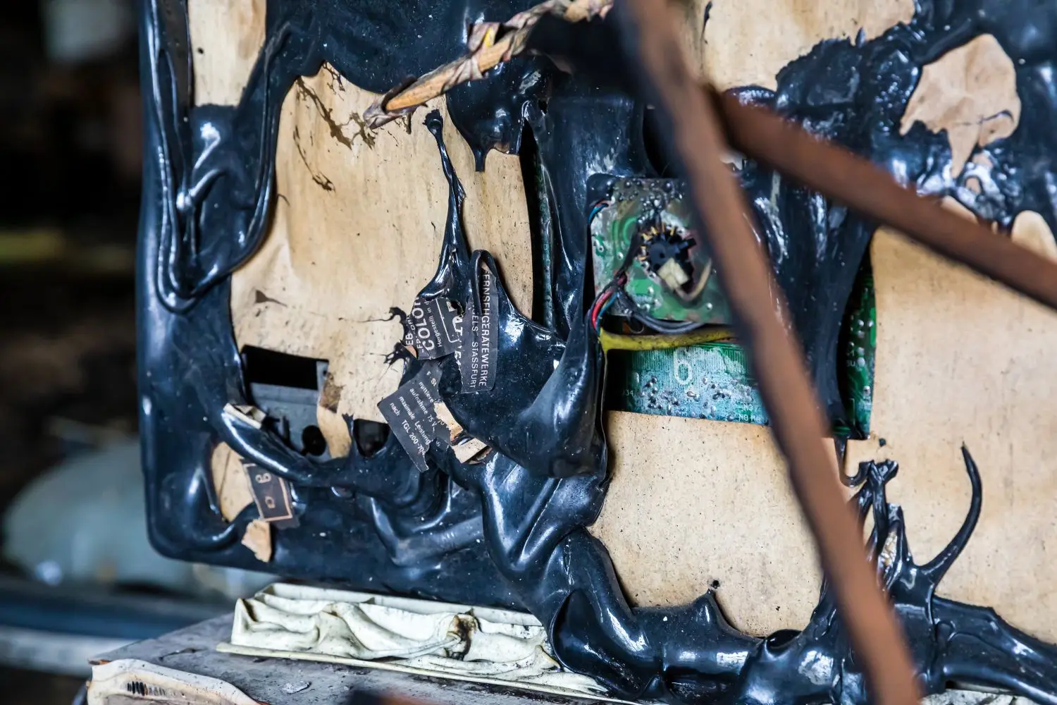 29.03.2020, Brandenburg, Drebkau: Brand im Drebkauer Volkshaus: Das Drebkauer Volkshaus wurde bei einem Brand in der Nacht zum Sonntag vollständig zerstört. 60 Kameradinnen und Kameraden der Drebkauer Feuerwehr und von Wehren der umliegenden Ortsteile sowie aus Cottbus konnten mit 15 Fahrzeugen verhindern, dass sich das Feuer auf das Schützenhaus und andere angrenzende Gebäude ausbreitete. Die Kriminalpolizei nahm die Brandursachenuntersuchung auf.Foto: Frank Hammerschmidt