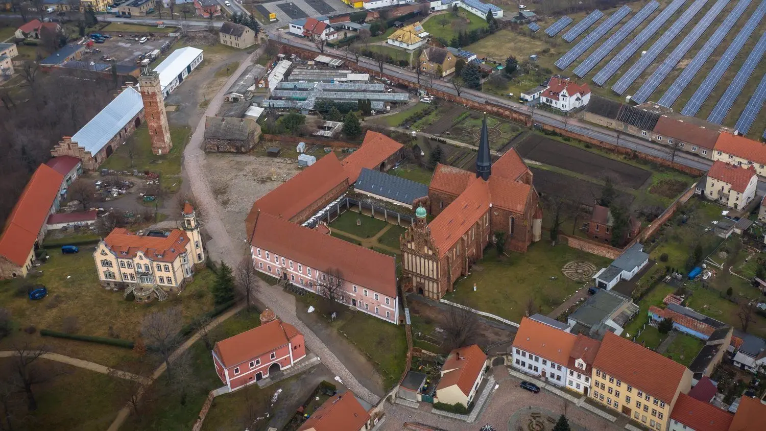 Das Kloster Marienstern in Mühlberg. 2021 – es soll das Jahr umfassender Baumaßnahmen sein.
