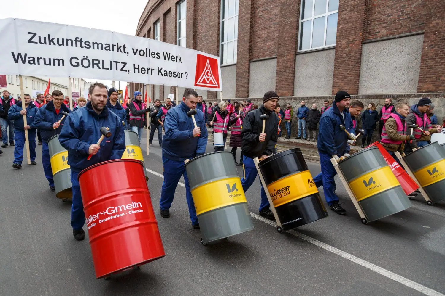 Die Siemens-Belegschaft in Görlitz hatte im Jahr 2018 massiv gegen die Pläne zur Schließung ihres Werkes protestiert.