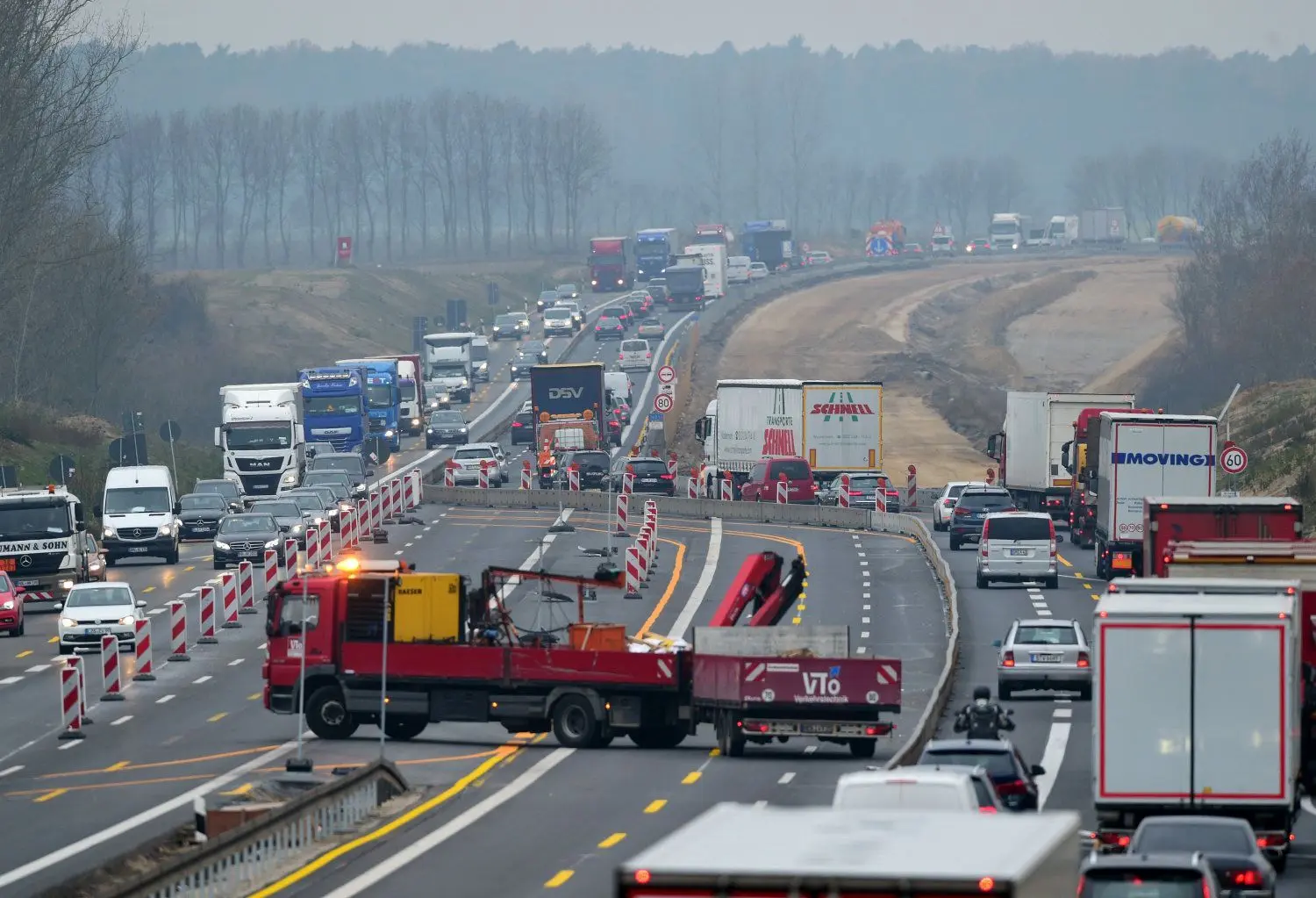 Sperrung: Der Abschnitt auf der A10 zwischen dem Dreieck Pankow und dem Dreieck Barnim ist ab Freitag dicht.