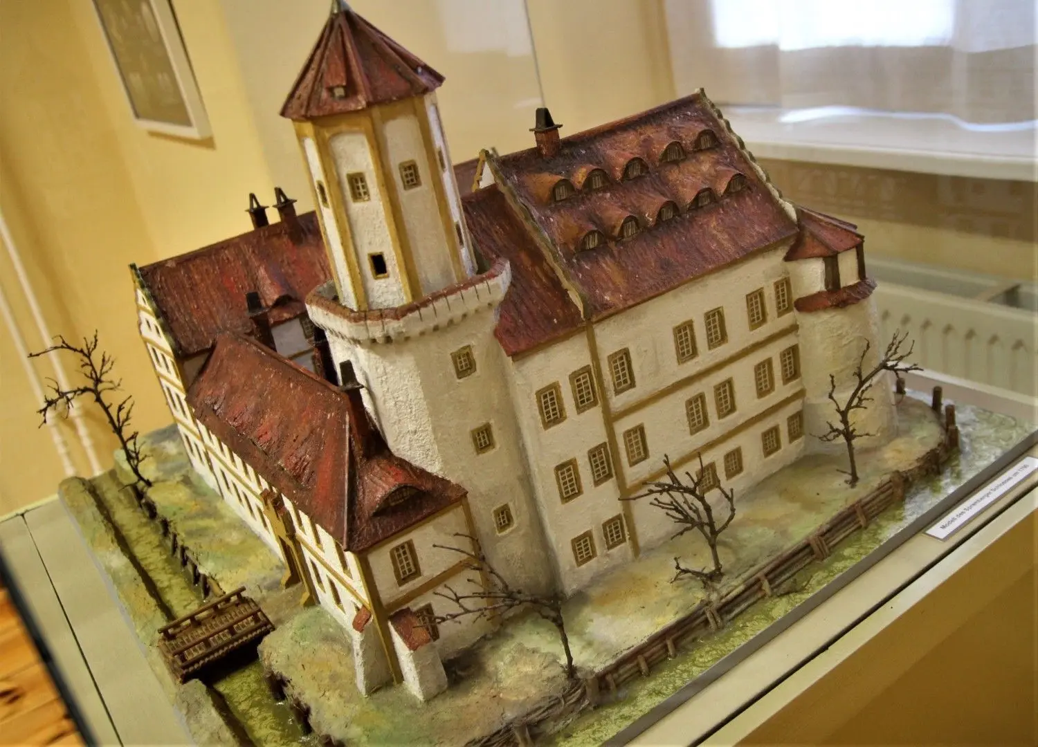 Im Modell: Aus der Turmburg in Spremberg war um 1700 ein Schloss geworden.