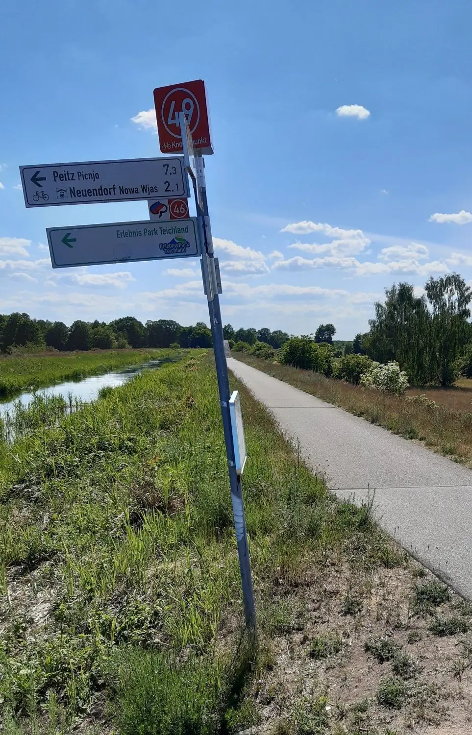 Die Schilder werden verdreht. Für die Radtouristen ist das fatal.