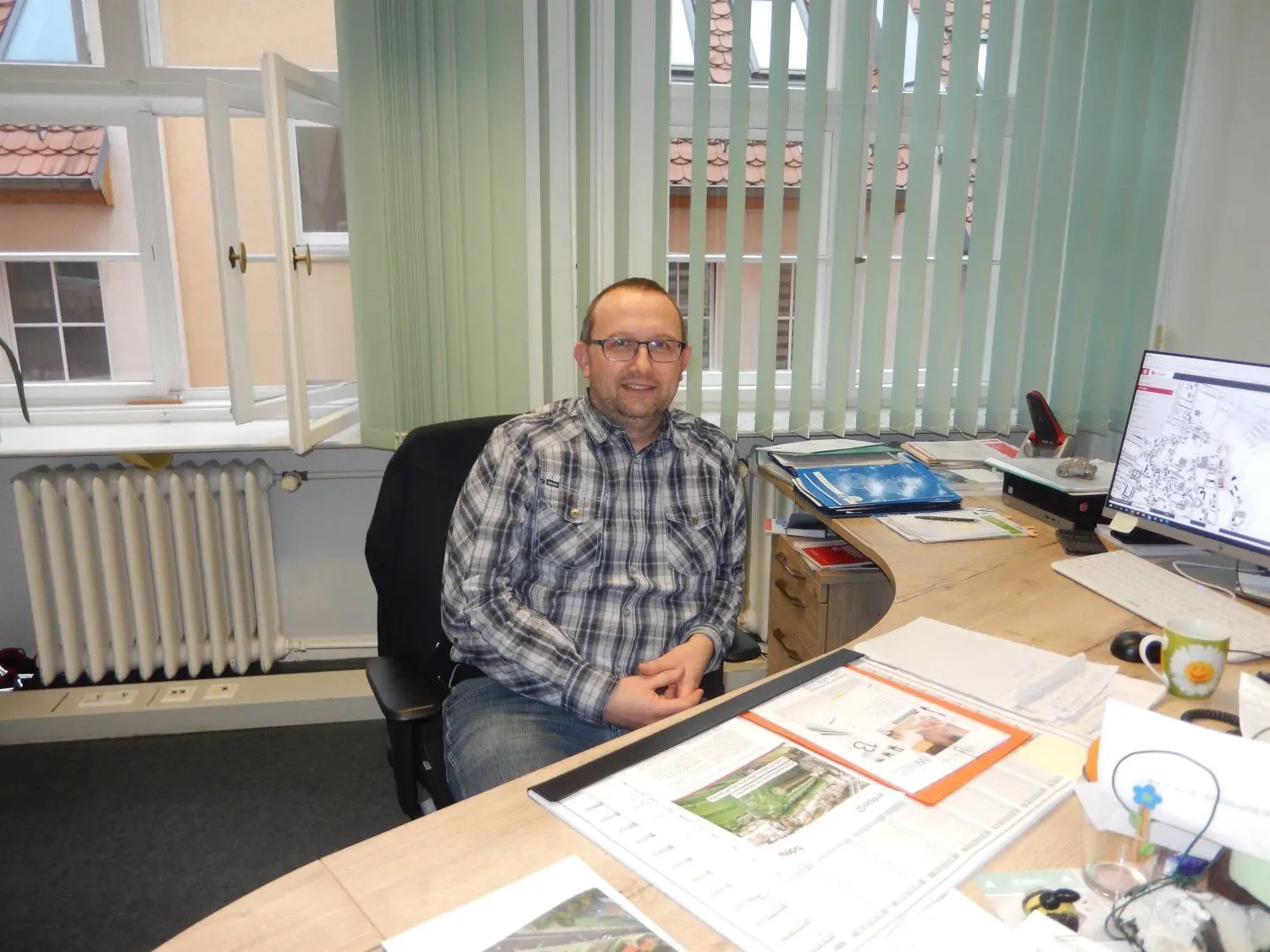 Uwe Schmidt, Technischer Werkleiter des Eigenbetriebs Städtische Abwasserbeseitigung Forst