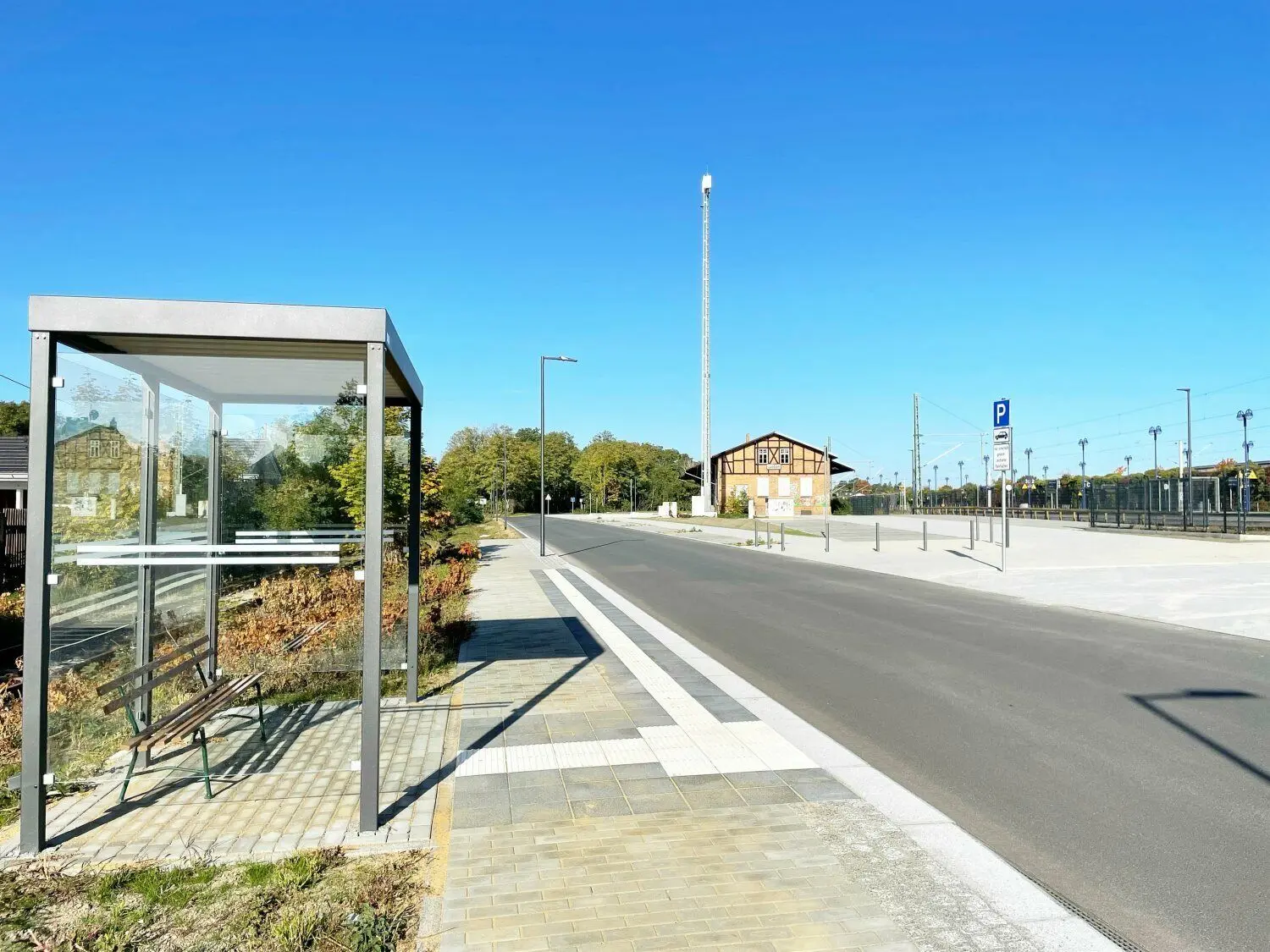 Seit Herbst vergangenen Jahres ist das Bahnhofsumfeld der Stadt Lübben zur Nutzung freigegeben.