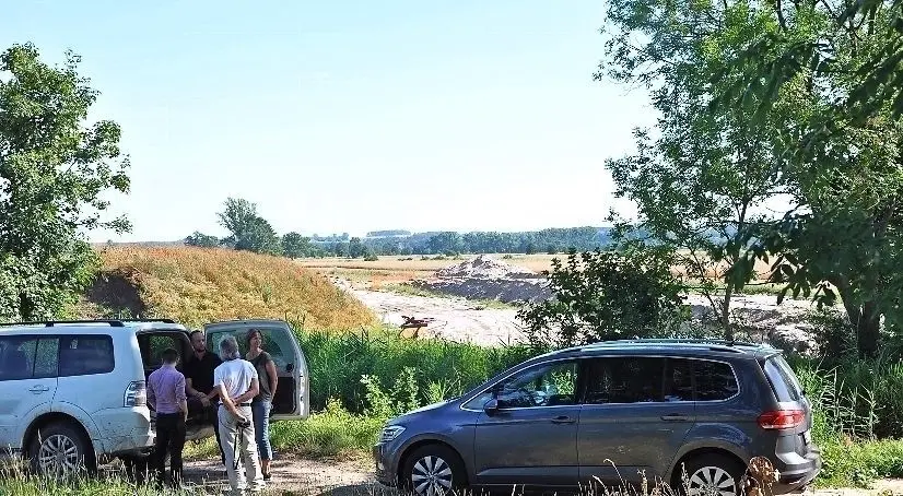Eine Druckstation an der Erdgastrasse nahe Hirschfeld. Auch hier sind Grundwasserabsenkungen immer noch nötig.