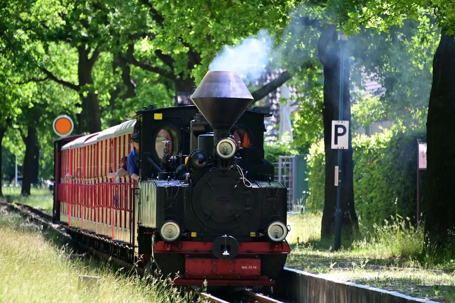 Mit der Cottbuser Parkeisenbahn – hier ein Bild vom Pfingstmontag, wo die Bahn ihren 66. Geburtstag beging – soll es eine Kooperation mit dem Parkcafé geben. Zudem wurden die Parkeisenbahner in den Sommermonaten im Parkcafé versorgt.