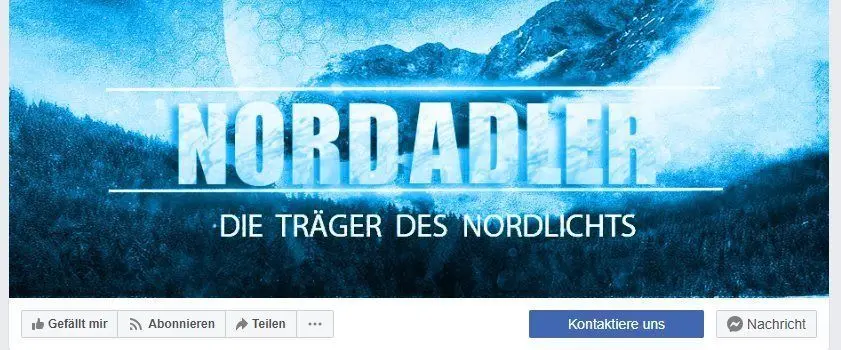 Screenshot der aktuellen Facebookseite von Nordadler⇥