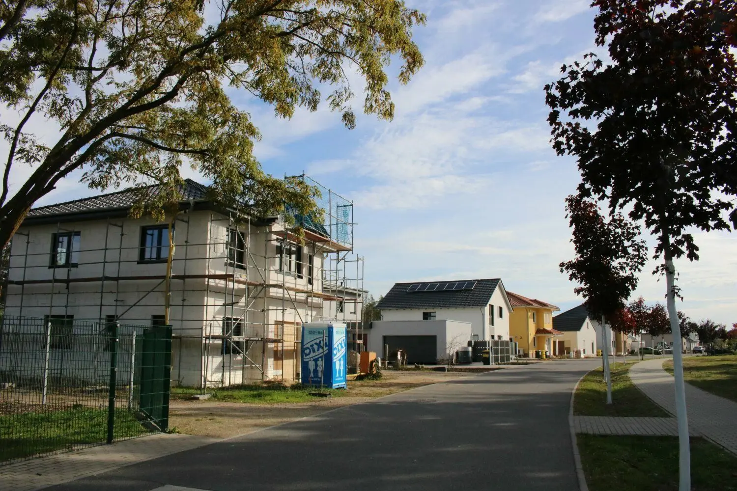 Am Heideweg in Lübben sind fast alle Bauplätze vergeben und zum größten Teil auch bebaut.