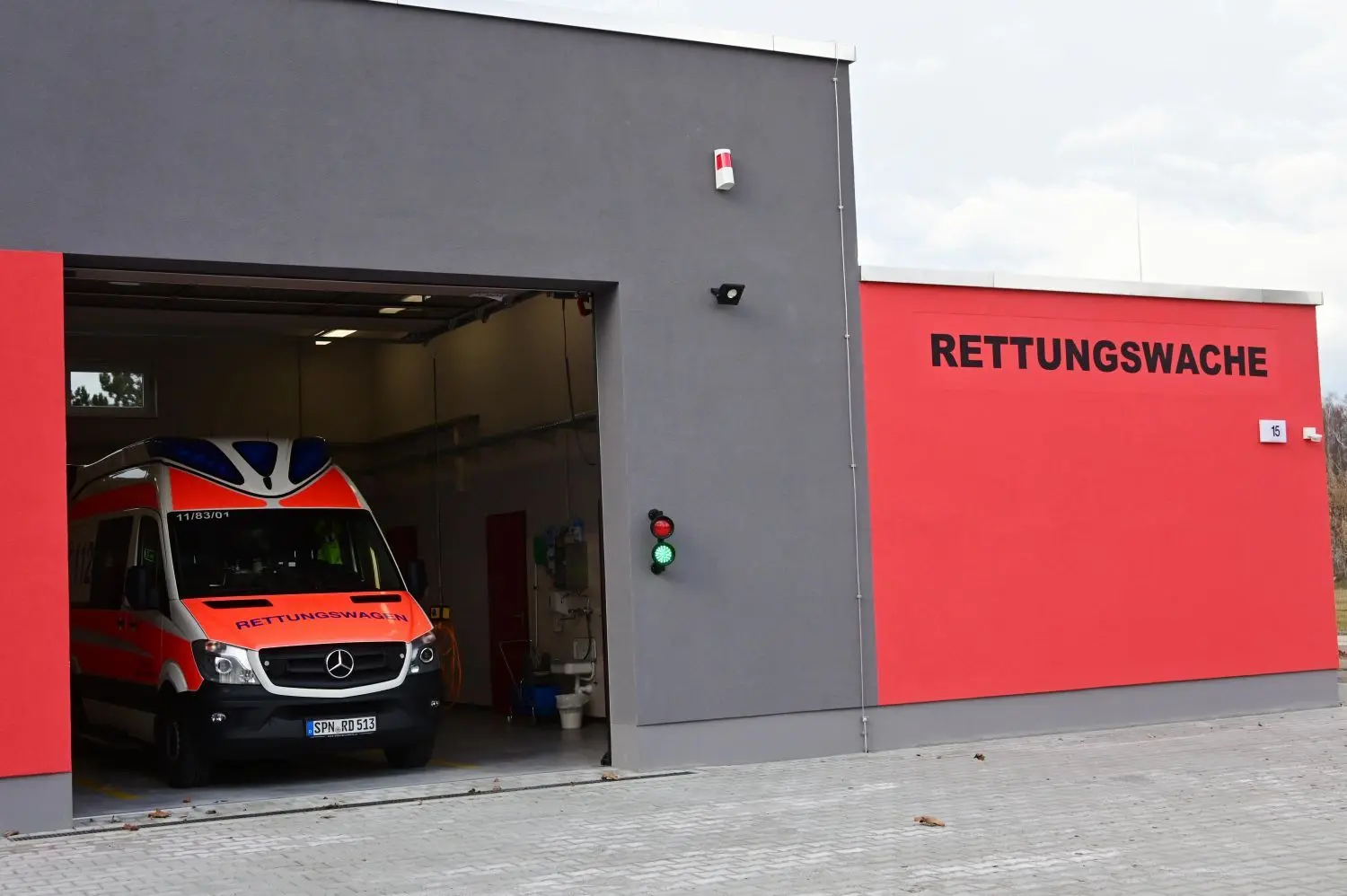 Die neue Rettungswache in Peitz ist die modernste in Spree-Neiße.