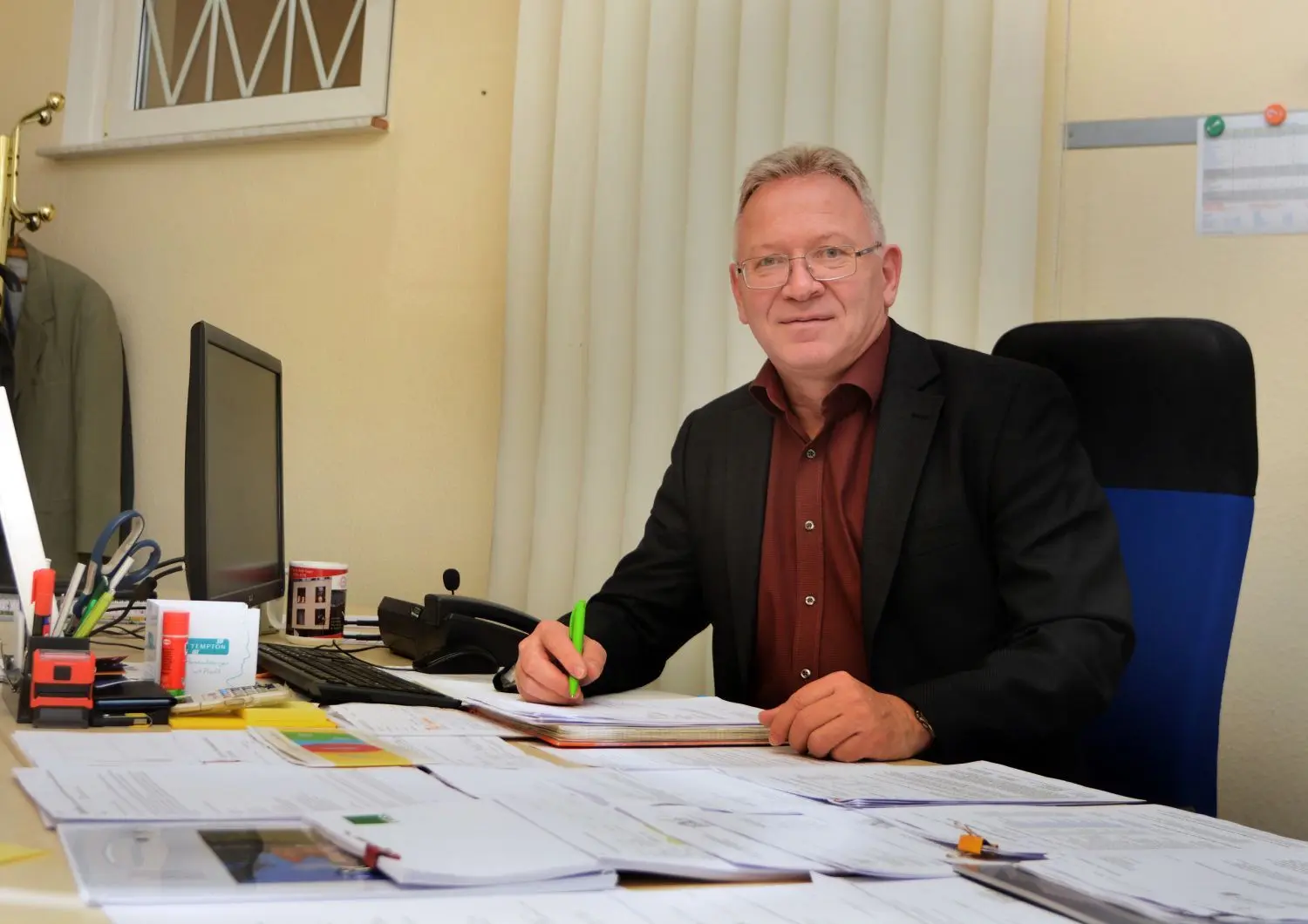 Amtsdirektor Frank Neubert will alle Möglichkeiten für eine leistungsfähige Verwaltung betrachten.