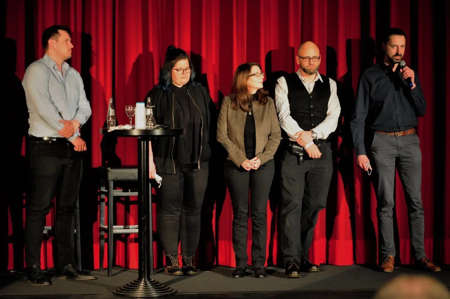 Robert Went, Jana Krüger, Jennifer Etling, Henryk Allin und Andreas Ettlich (von links) stellen nicht nur die untzerscheidlichen Projekte vor, sondern erklären ihre Beweggründe und antworten auf die Bürgerfragen.