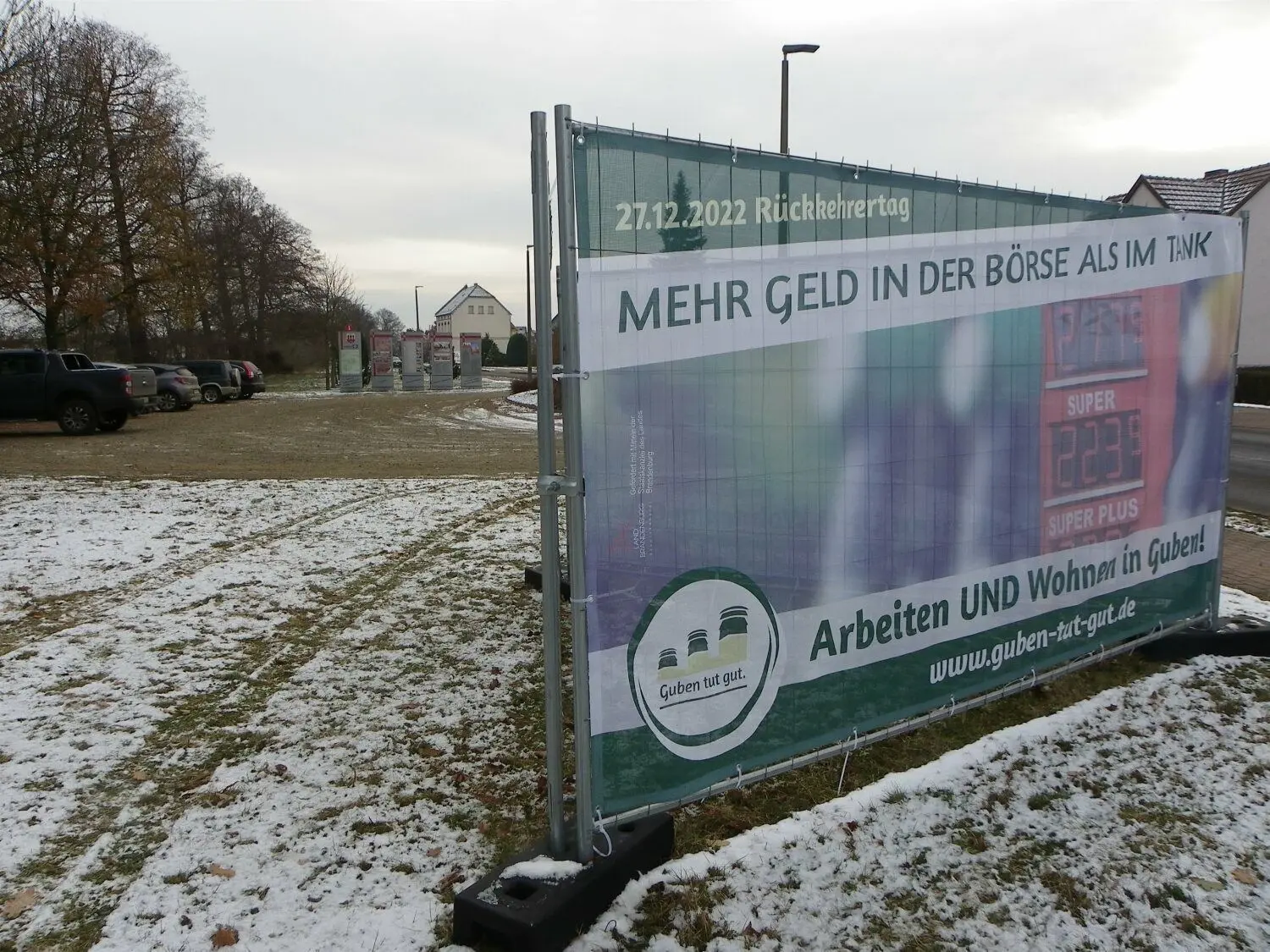 Bereits im Vorfeld wurde im Rahmen einer Pendlerkampagne für das Wohnen und Arbeiten in Guben geworben.