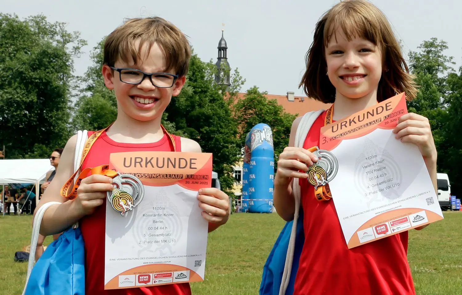 In der Altersklasse der unter Zehnjährigen schafften es die Zwillinge Helene und Konstantin Knorr aus Berlin aufs Treppchen.