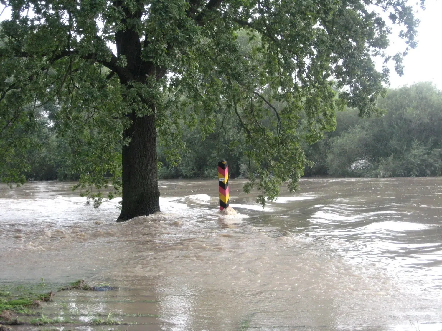 Neißehoch im Jahre 2010 bei Groß Bademeusel