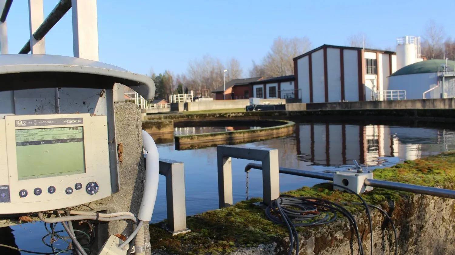 Das Abwasser- und Schmutzwasser in Weißwasser wird hier aufbereitet.