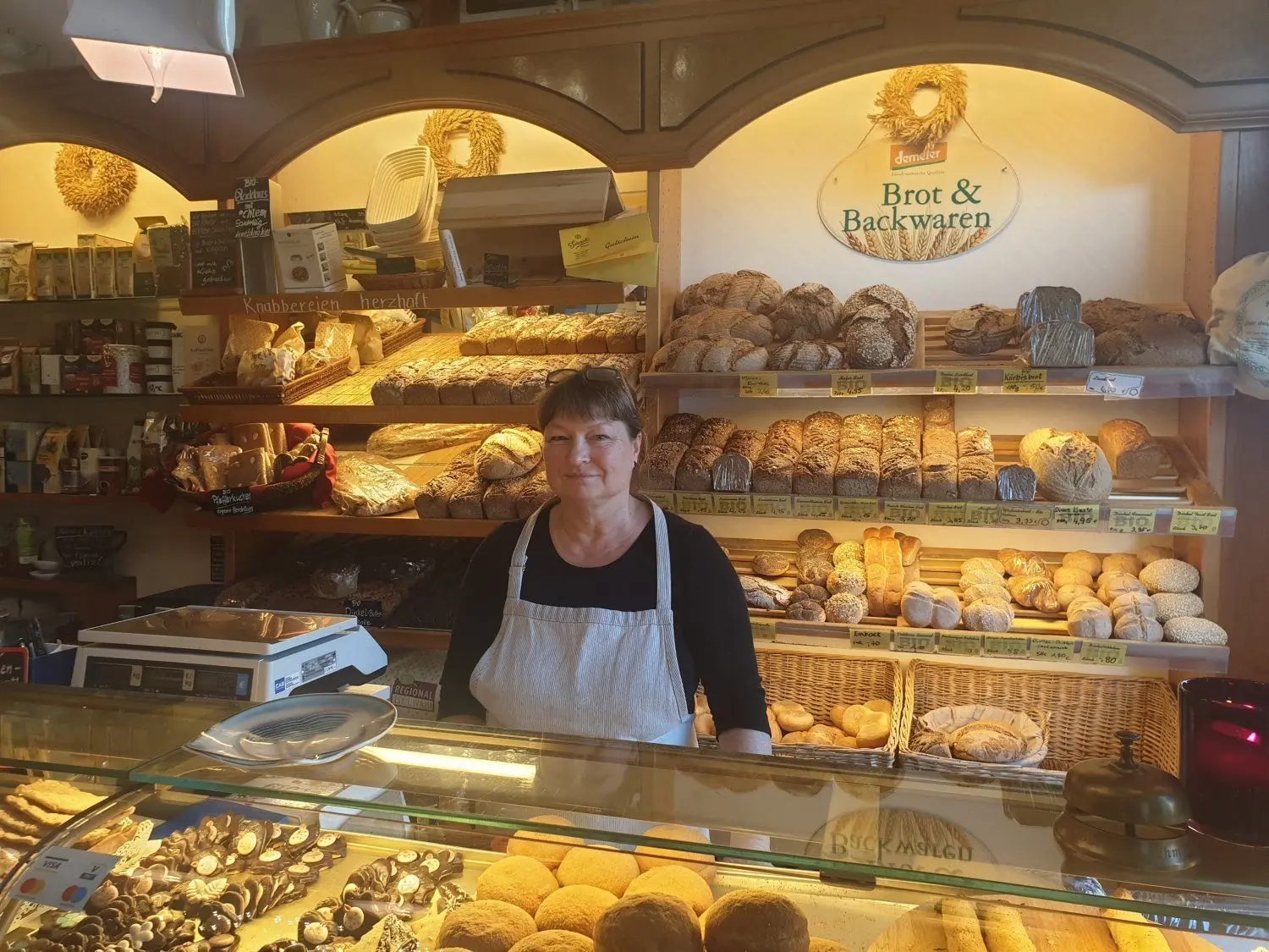 Diana Lewandowski von der Bio-Bäckerei Schmidt hält die Bonpflicht vor allem für unökologisch.