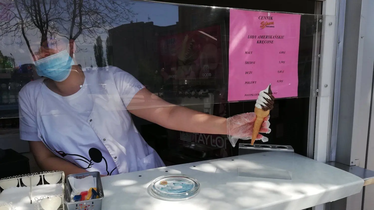 Bei Alicija in Gubin gibt es wieder Softeis.