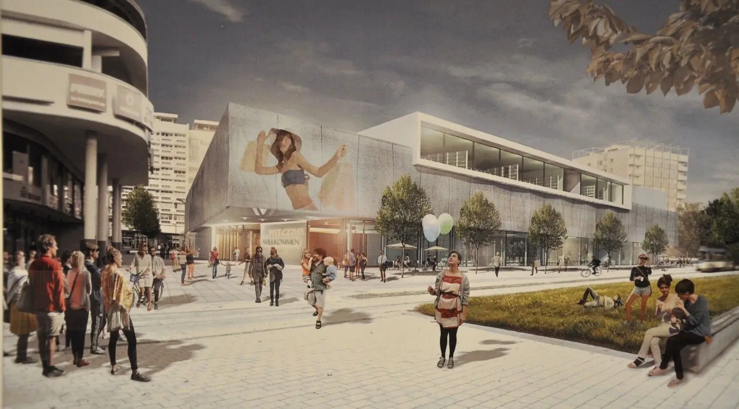 So soll das neue Einkaufszentrum in der Cottbuser Stadtpromenade aussehen. Seit April 2018 liegt eine Baugenehmigung vor. Doch an der Stelle liegt noch immer eine Brache.