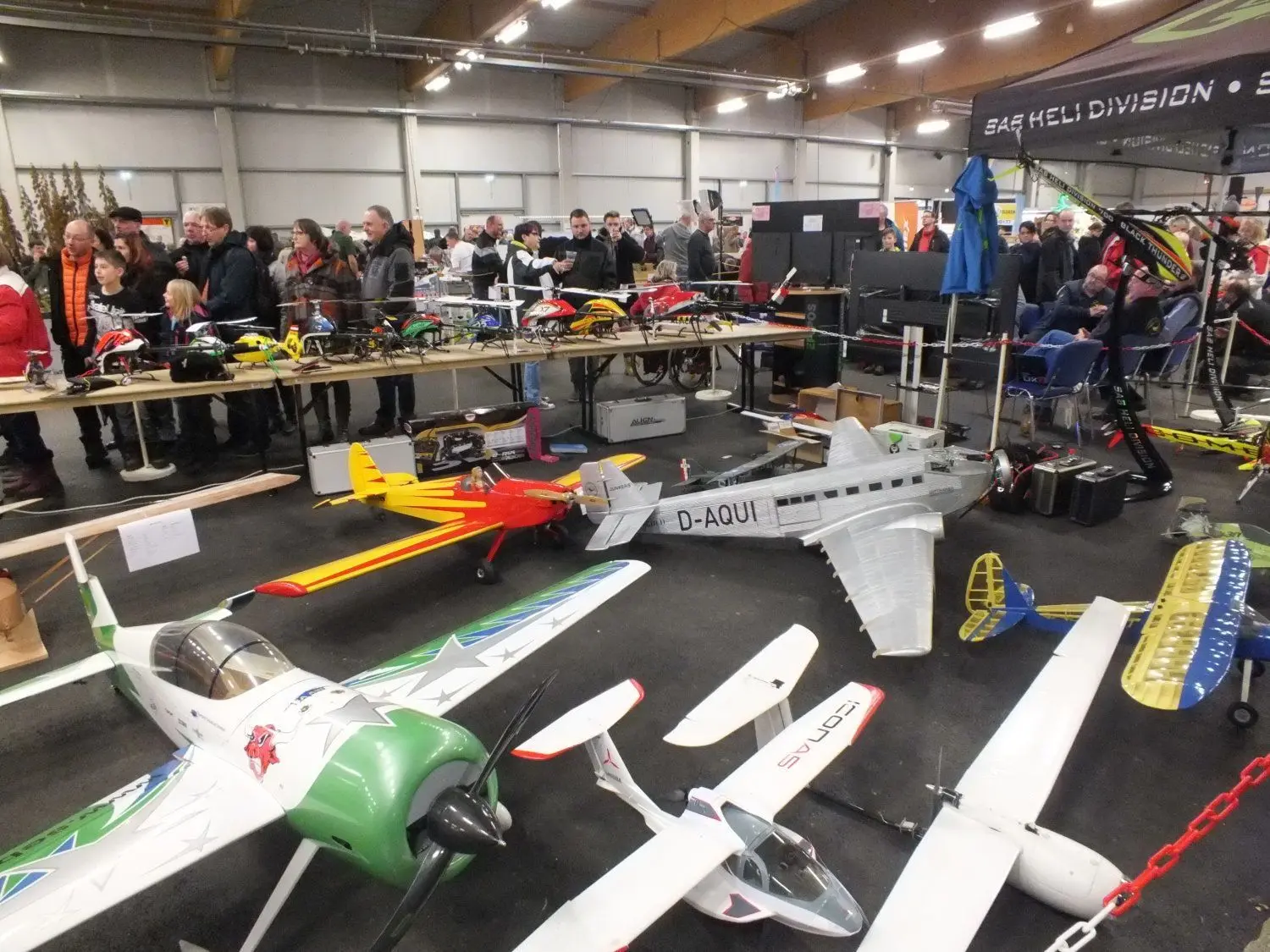Auch der Modellflugsport kann sich auf der 17. Modell+Bahn-Ausstellung in Löbau präsentieren.