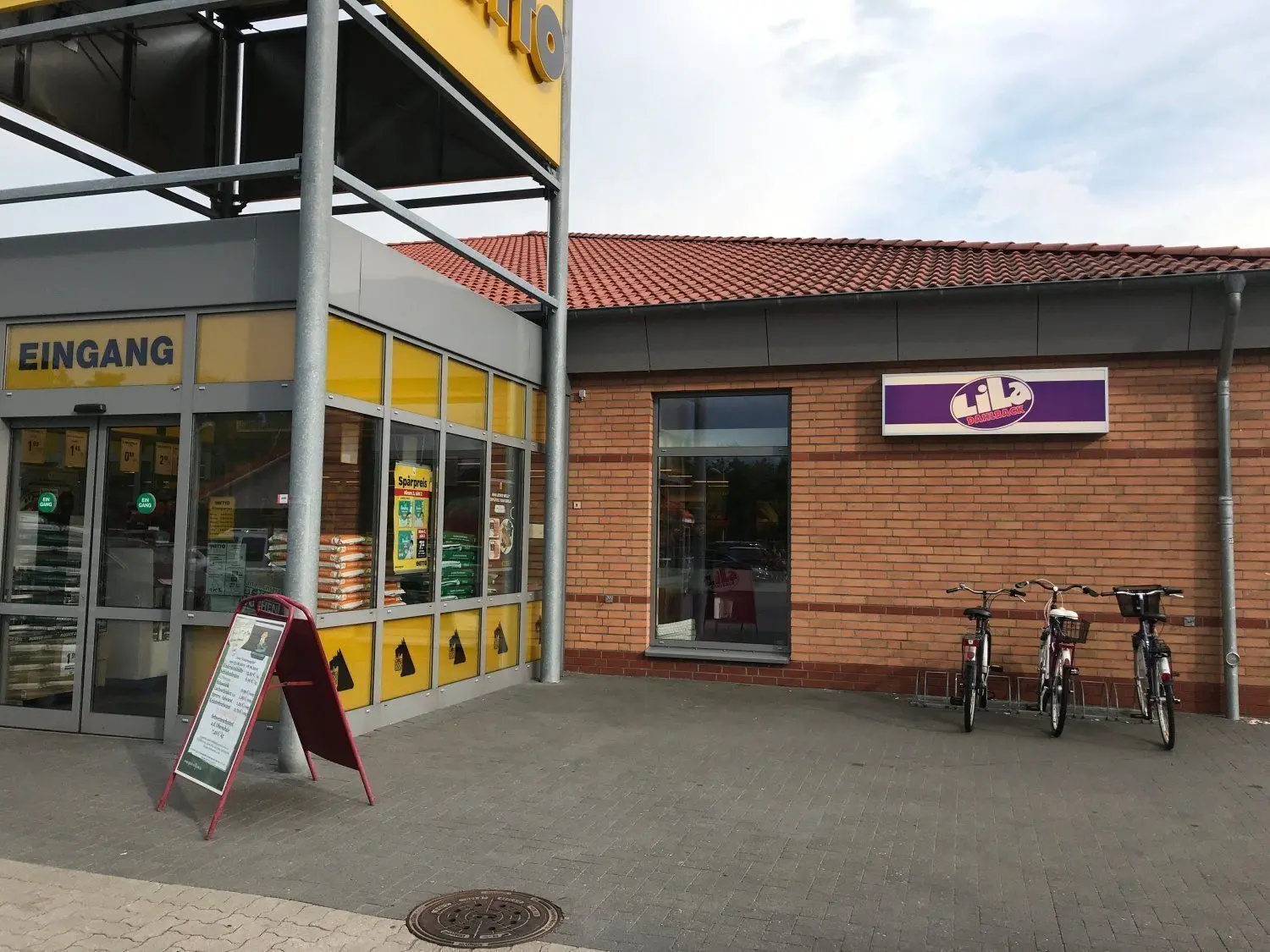 Die Filiale von Lila Bäcker im Netto-Markt in Gallinchen.
