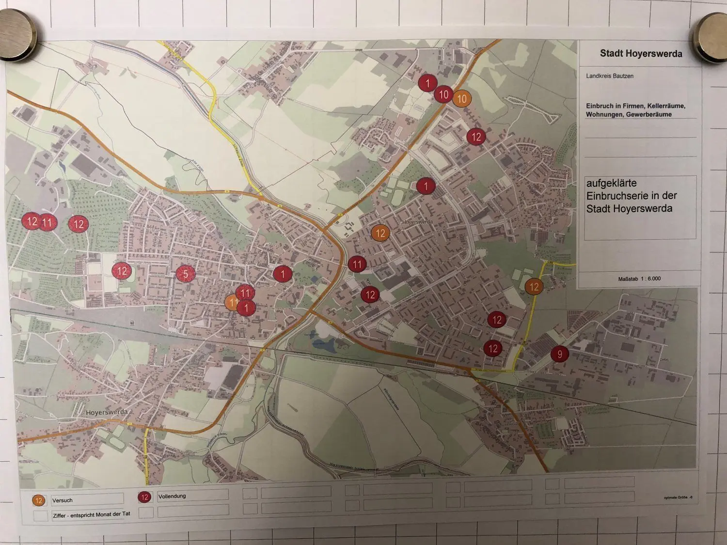 Im Stadtgebiet Hoyerswerda soll der Täter 23 Einbrüche begangen haben - unter anderen in Vereinsräume und Ärztehäuser. Foto: Hummel