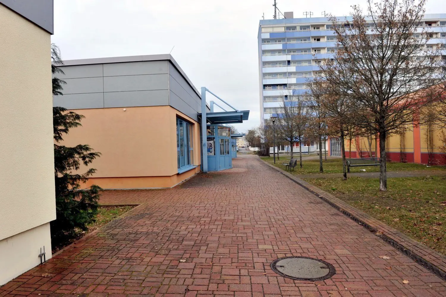 Im Stadtvereinspavillon am Sorauer Platz könnte künftig geimpft werden.