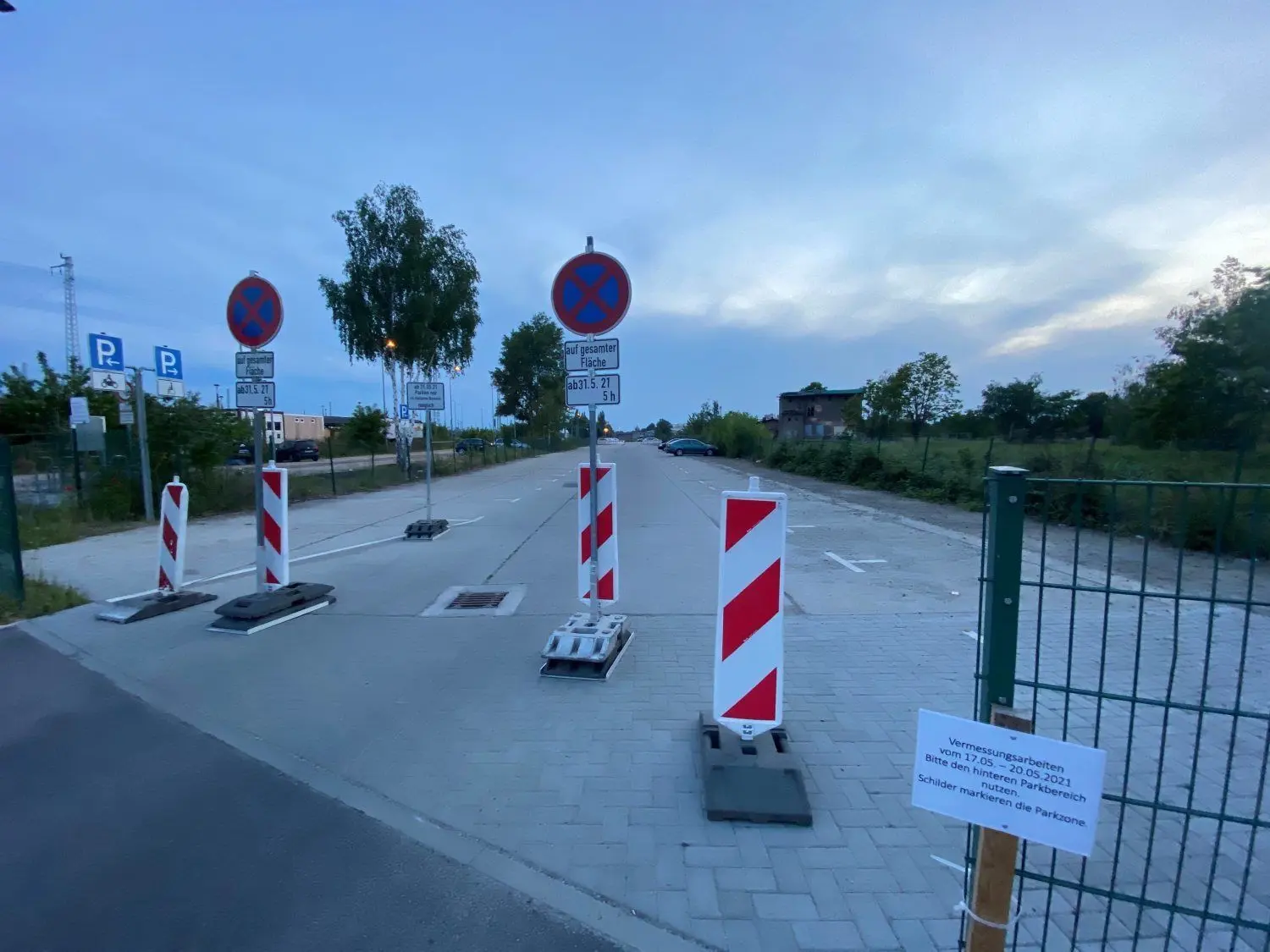 Die vorübergende Sperrung des Parkplatzes war ein Vorbote für die anstehenden Veränderungen rund um den Cottbuser Bahnhof.