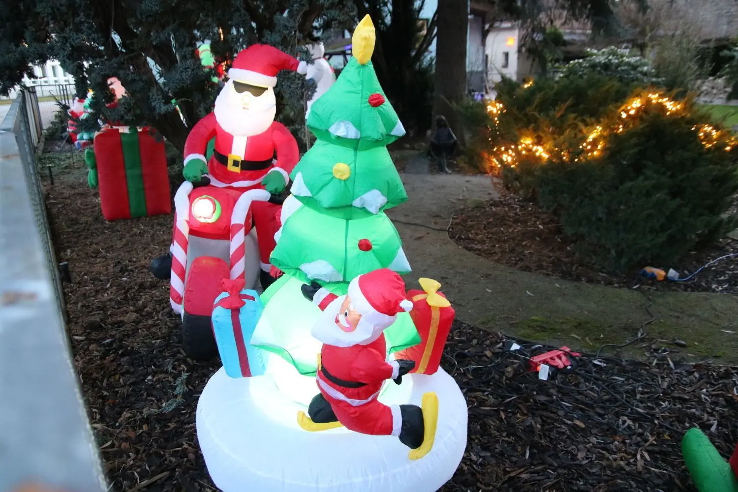 In Lubolz hat Familie Hoffmann jede Menge Weihnachtsdekoration aufgestellt.